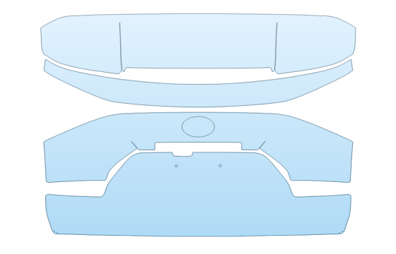 2027 TOYOTA BZ LIMITED REAR HATCH PPF kit 2027 TOYOTA BZ LIMITED REAR HATCH paint protection film kit