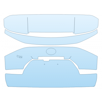 2026 TOYOTA BZ LIMITED REAR HATCH W/EMBLEMS PPF kit 2026 TOYOTA BZ LIMITED REAR HATCH W/EMBLEMS paint protection film kit