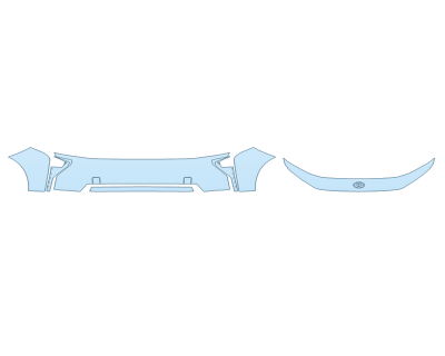 2026 TOYOTA BZ XLE BUMPER paint protection film kit