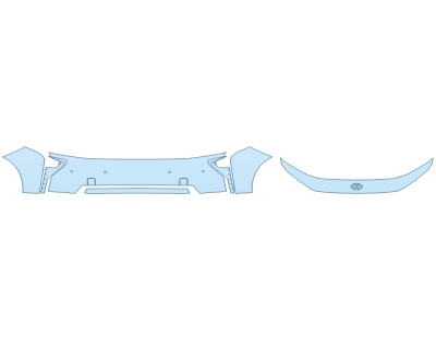 2026 TOYOTA BZ XLE BUMPER W SENSORS paint protection film kit