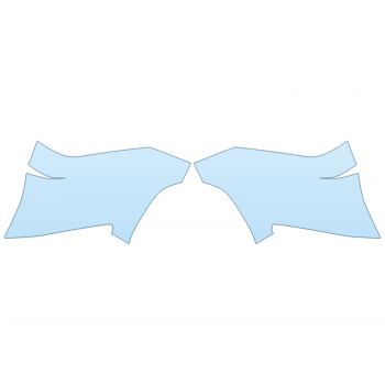 2026 TOYOTA BZ XLE REAR BUMPER PPF kit 2026 TOYOTA BZ XLE REAR BUMPER paint protection film kit