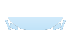 2027 TOYOTA BZ XLE HOOD FENDERS MIRRORS 18 INCH STRAIGHT (WRAPPED EDGES)