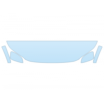 2026 TOYOTA BZ XLE HOOD FENDERS MIRRORS 18 INCH STRAIGHT (WRAPPED EDGES) paint protection film kit