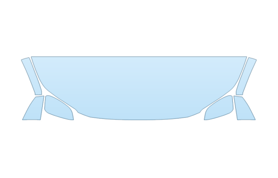 2027 TOYOTA BZ XLE HOOD FENDERS MIRRORS 24 INCH STRAIGHT paint protection film kit