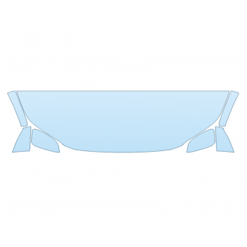 2026 TOYOTA BZ XLE HOOD FENDERS MIRRORS 24 INCH STRAIGHT (WRAPPED EDGES) paint protection film kit