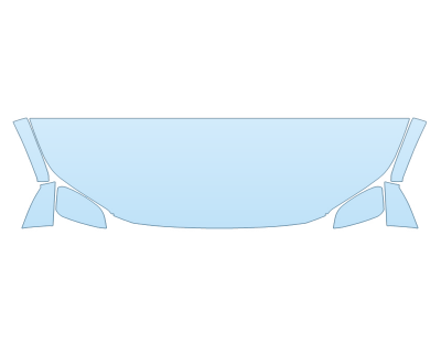 2026 TOYOTA BZ XLE HOOD FENDERS MIRRORS 24 INCH STRAIGHT (WRAPPED EDGES) paint protection film kit