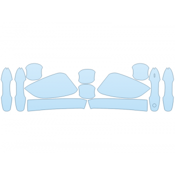 2026 TOYOTA BZ XLE MIRRORS DOOR CUPS paint protection film kit