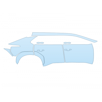 2026 TOYOTA BZ XLE PASSENGER SIDE PPF kit 2026 TOYOTA BZ XLE PASSENGER SIDE paint protection film kit