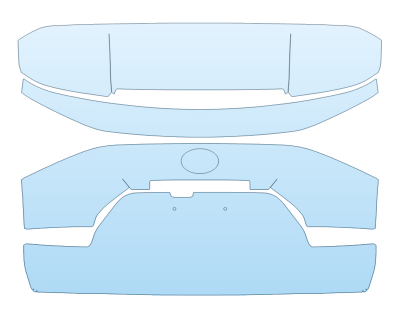 2026 TOYOTA BZ XLE REAR HATCH paint protection film kit