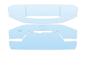 2027 TOYOTA BZ XLE REAR HATCH W/EMBLEMS