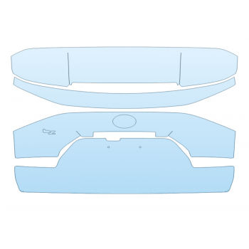 2026 TOYOTA BZ XLE REAR HATCH W/EMBLEMS PPF kit 2026 TOYOTA BZ XLE REAR HATCH W/EMBLEMS paint protection film kit