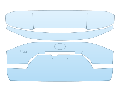 2026 TOYOTA BZ XLE REAR HATCH W/EMBLEMS paint protection film kit