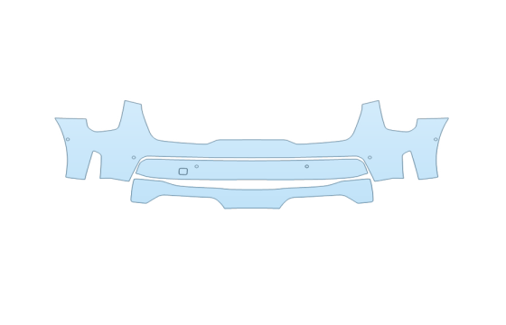 2027 KIA SORENTO LX BUMPER W SENSORS paint protection film kit