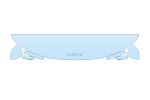 2027 KIA SORENTO S HOOD FENDERS MIRRORS 18 INCH STRAIGHT (WRAPPED EDGES)