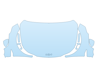 2025 KIA SORENTO S HOOD FENDERS MIRRORS FULL (WRAPPED EDGES) paint protection film kit
