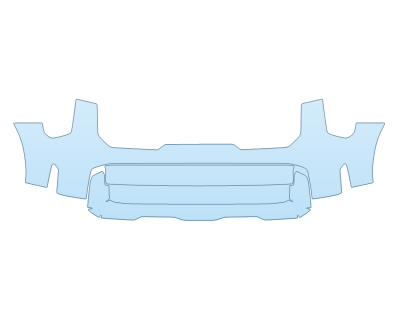 2025 KIA SORENTO X-LINE BUMPER PPF kit 2025 KIA SORENTO X-LINE BUMPER paint protection film kit