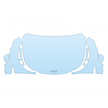2025 KIA SORENTO X-LINE SX HOOD FENDERS MIRRORS FULL (WRAPPED EDGES) paint protection film kit