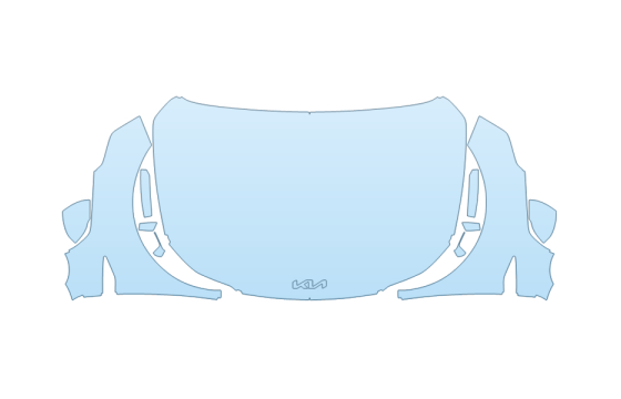 2027 KIA SORENTO X-LINE SX HOOD FENDERS MIRRORS FULL (WRAPPED EDGES) PPF kit 2027 KIA SORENTO X-LINE SX HOOD FENDERS MIRRORS FULL (WRAPPED EDGES) paint protection film kit