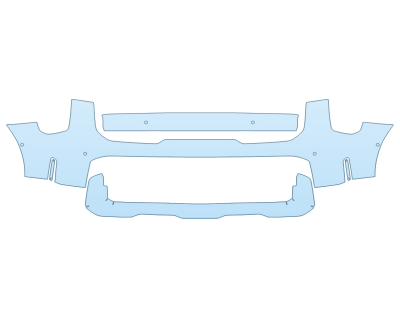 2025 KIA SORENTO X-PRO SX PRESTIGE BUMPER W SENSORS paint protection film kit
