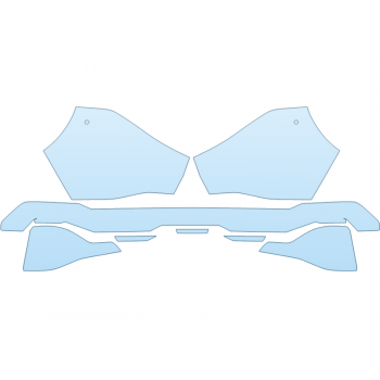 2026 KIA SPORTAGE PLUG IN HYBRID X-LINE PRESTIGE REAR BUMPER W SENSORS paint protection film kit