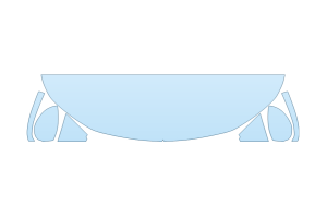 2027 ACURA INTEGRA A-SPEC HOOD FENDERS MIRRORS 18 INCH STRAIGHT (WRAPPED EDGES)