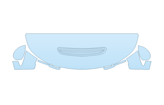 2027 ACURA INTEGRA TYPE S HOOD FENDERS MIRRORS 24 INCH STRAIGHT (WRAPPED EDGES) PPF kit 2027 ACURA INTEGRA TYPE S HOOD FENDERS MIRRORS 24 INCH STRAIGHT (WRAPPED EDGES) paint protection film kit