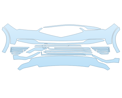 2025 ACURA ZDX A-SPEC BUMPER PPF kit 2025 ACURA ZDX A-SPEC BUMPER paint protection film kit