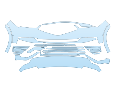 2025 ACURA ZDX A-SPEC BUMPER W SENSORS PPF kit 2025 ACURA ZDX A-SPEC BUMPER W SENSORS paint protection film kit