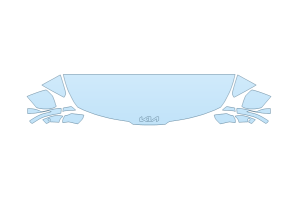 2027 KIA SPORTAGE EX HOOD FENDERS MIRRORS 18 INCH STRAIGHT (WRAPPED EDGES)