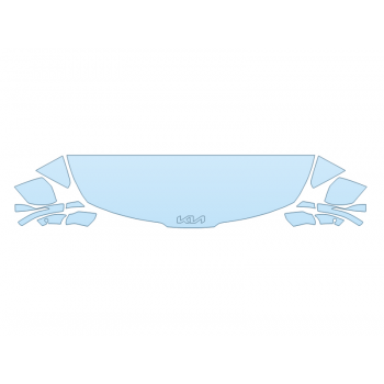 2026 KIA SPORTAGE EX HOOD FENDERS MIRRORS 18 INCH STRAIGHT (WRAPPED EDGES) paint protection film kit