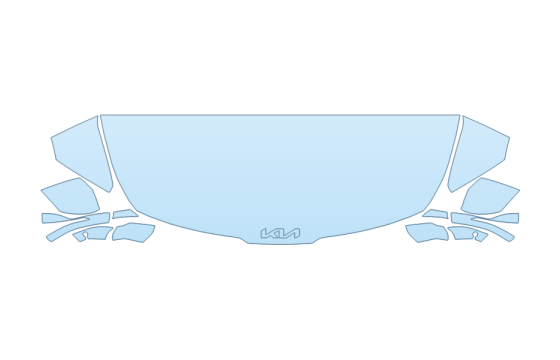 2027 KIA SPORTAGE EX PREMIUM HOOD FENDERS MIRRORS 24 INCH STRAIGHT (WRAPPED EDGES) PPF kit 2027 KIA SPORTAGE EX PREMIUM HOOD FENDERS MIRRORS 24 INCH STRAIGHT (WRAPPED EDGES) paint protection film kit