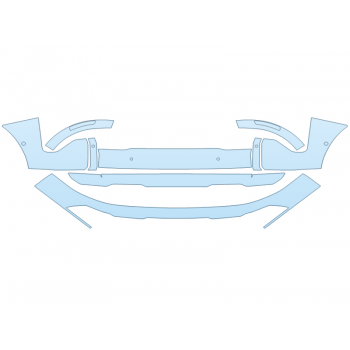 2026 KIA SPORTAGE SX BUMPER W SENSORS PPF kit 2026 KIA SPORTAGE SX BUMPER W SENSORS paint protection film kit