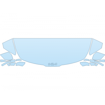 2026 KIA SPORTAGE SX HOOD FENDERS MIRRORS 24 INCH STRAIGHT (WRAPPED EDGES) paint protection film kit
