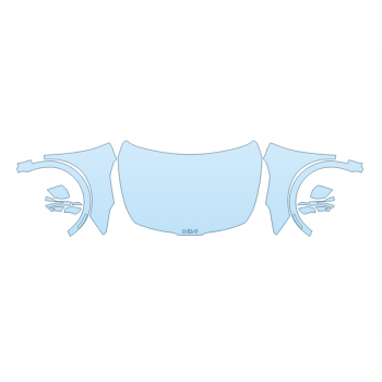 2026 KIA SPORTAGE SX HOOD FENDERS MIRRORS FULL (WRAPPED EDGES) paint protection film kit