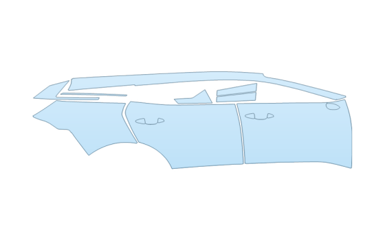 2027 KIA SPORTAGE SX PRESTIGE FULL PASSENGER SIDE paint protection film kit