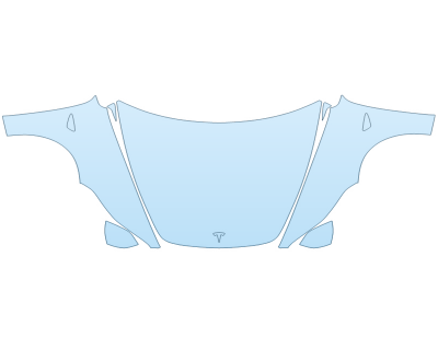 2025 TESLA MODEL 3 BASE HOOD FENDERS MIRRORS FULL (WRAPPED EDGES) paint protection film kit