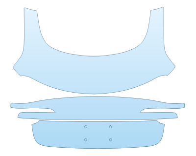 2025 TESLA MODEL 3 BASE TRUNK paint protection film kit