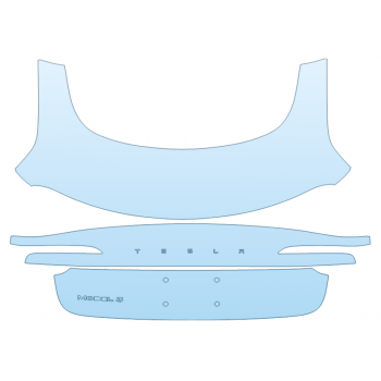 2025 TESLA MODEL 3 BASE TRUNK W/EMBLEMS paint protection film kit