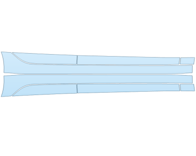 2025 TESLA MODEL 3 BASE ROCKERS paint protection film kit