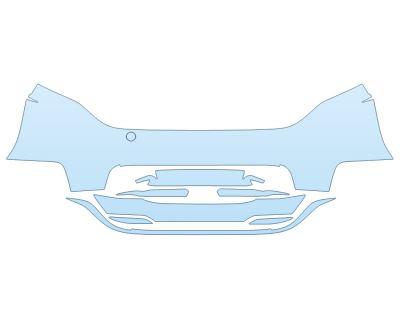 2025 TESLA MODEL 3 PERFORMANCE REAR BUMPER paint protection film kit