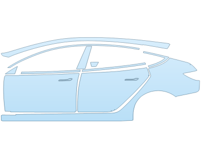 2025 TESLA MODEL 3 PERFORMANCE DRIVER SIDE paint protection film kit