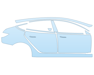 2025 TESLA MODEL 3 PERFORMANCE PASSENGER SIDE paint protection film kit
