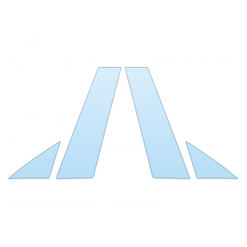 2025 TESLA MODEL 3 PERFORMANCE B PILLARS PPF kit 2025 TESLA MODEL 3 PERFORMANCE B PILLARS paint protection film kit