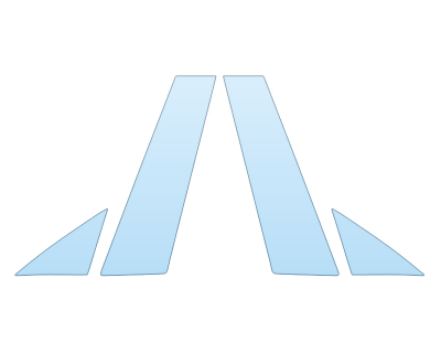 2025 TESLA MODEL 3 PERFORMANCE B PILLARS paint protection film kit