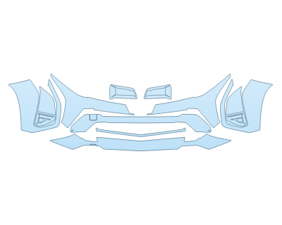 2025 CHEVROLET EQUINOX ACTIV BUMPER PPF kit 2025 CHEVROLET EQUINOX ACTIV BUMPER paint protection film kit