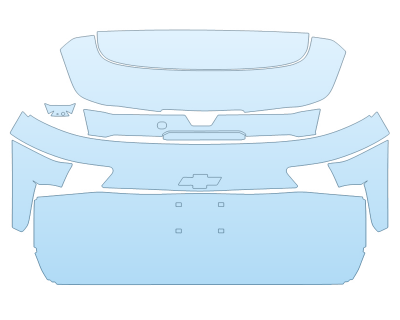 2025 CHEVROLET EQUINOX ACTIV FULL TAILGATE KIT NO BADGES PPF kit 2025 CHEVROLET EQUINOX ACTIV FULL TAILGATE KIT NO BADGES paint protection film kit