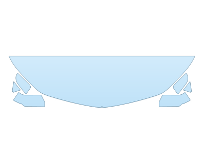 2025 CHEVROLET EQUINOX RS HOOD FENDERS MIRRORS 18 INCH STRAIGHT (WRAPPED EDGES) paint protection film kit