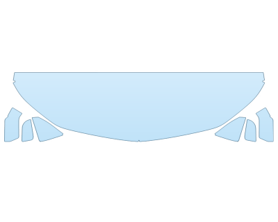 2025 CHEVROLET EQUINOX RS HOOD FENDERS MIRRORS 24 INCH STRAIGHT (WRAPPED EDGES) paint protection film kit