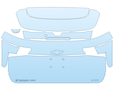 2025 CHEVROLET EQUINOX RS TAILGATE KIT W BADGES paint protection film kit