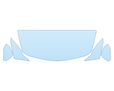 2025 CHEVROLET EQUINOX EV 2RS HOOD FENDERS MIRRORS 24 INCH STRAIGHT (WRAPPED EDGES) paint protection film kit